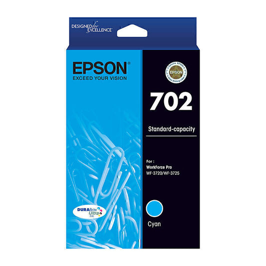 Epson 702 Cyan Ink Cartridge 300 pages - C13T344292