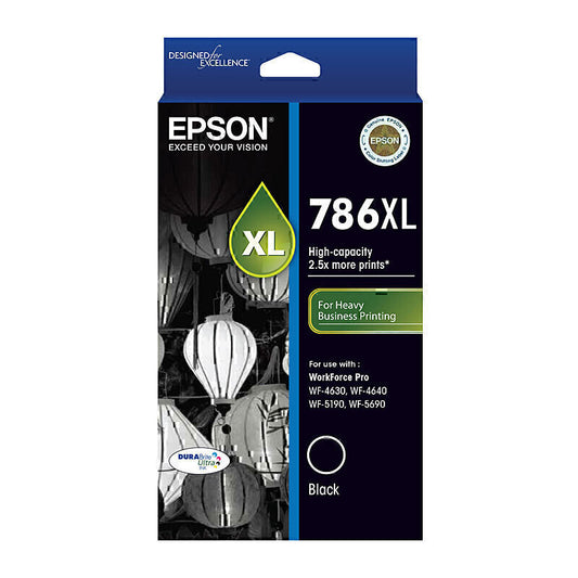 Epson 786XL Black Ink Cartridge 2,600 pages - C13T787192