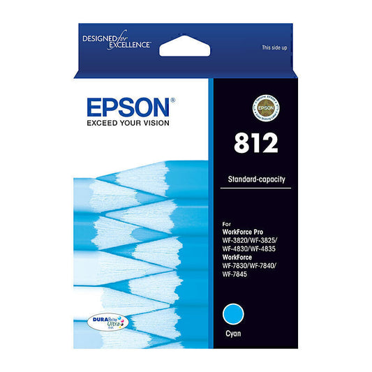 Epson 812 Cyan Ink Cartridge 300 pages - C13T05D292
