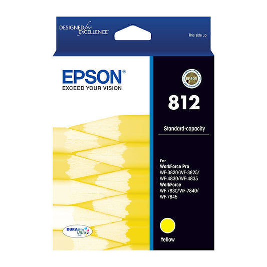 Epson 812 Yellow Ink Cartridge 300 pages - C13T05D492