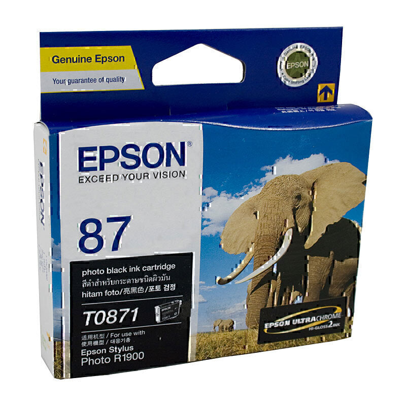 Epson T0871 Photo Black Ink Cartridge 5,630 pages - C13T087190