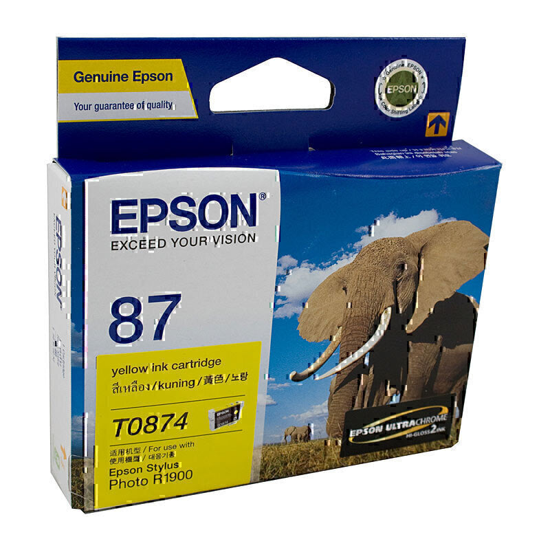 Epson T0874 Yellow Ink Cartridge 915 pages - C13T087490