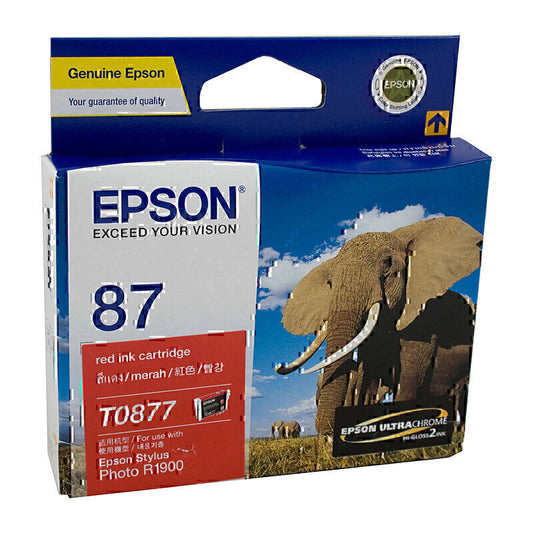 Epson T0877 Red Ink Cartridge 915 pages - C13T087790