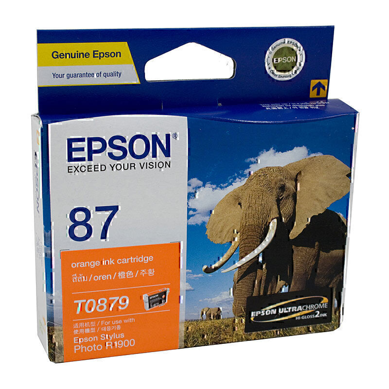 Epson T0879 Orange Ink Cartridge 915 pages - C13T087990