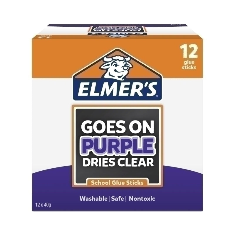 Elmer Glue Stick Prp 40g Box of 12  - 2141682