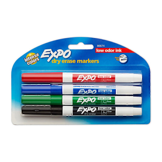 ExpoWB Marker Fne Ast Pk4 Box of 6  - 86674K