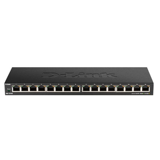 D-Link DGS-1016S 16-Port Low Profile Gigabit Unmanaged Switch (Metal Housing) DGS-1016S