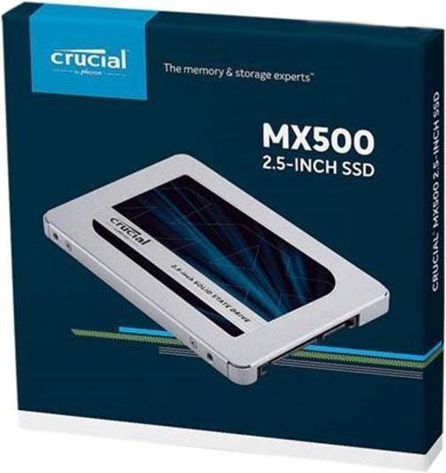 Crucial MX500 250GB 2.5' SATA SSD - 560/510 MB/s 90/95K IOPS 100TBW AES 256bit Encryption Acronis True Image Cloning 5yr wty CT250MX500SSD1