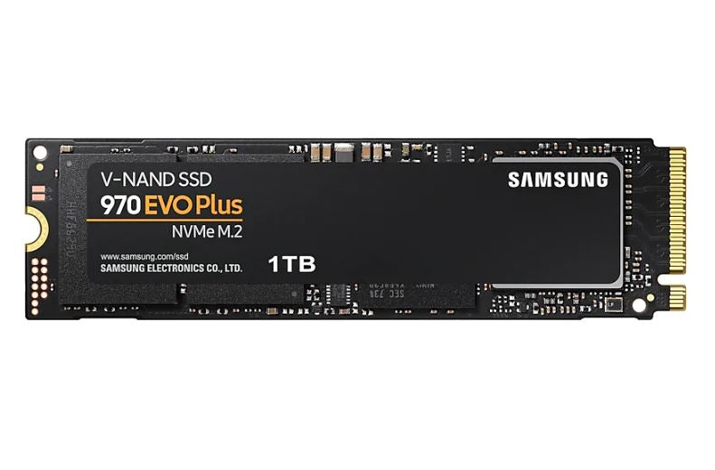 Samsung 970 EVO Plus 1TB PCIe NVMe SSD MLC 3500MB/s 3300MB/s 600K/550K IOPS 600TBW 5yrs wty MZ-V7S1T0BW