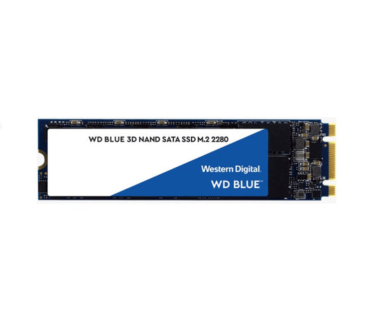 Western Digital WD Blue 500GB M.2 SATA SSD 560R/530W MB/s 95K/84K IOPS 200TBW 1.75M hrs MTTF 3D NAND 7mm 5yrs Wty WDS500G3B0B