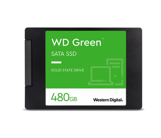 Western Digital WD Green 480GB 2.5' SATA SSD 545R/430W MB/s 80TBW 3D NAND 7mm 3 Years Warranty WDS480G3G0A