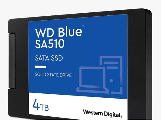 Western Digital WD Blue 4TB 2.5' SATA SSD 560R/530W MB/s 95K/82K IOPS 600TBW 1.75M hrs MTBF 3D NAND 7mm 5yrs Wty  WDS400T3B0A