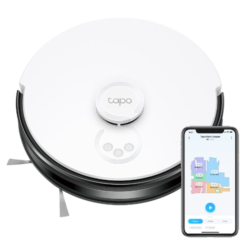 TP-Link Tapo RV30C Mop LiDAR Navigation Robot Vacuum & Mop, 4200Pa Hyper Suction, Auto-Charging, 3200mAh Battery for Long-lasting, Auto-Charging Tapo RV30C Mop