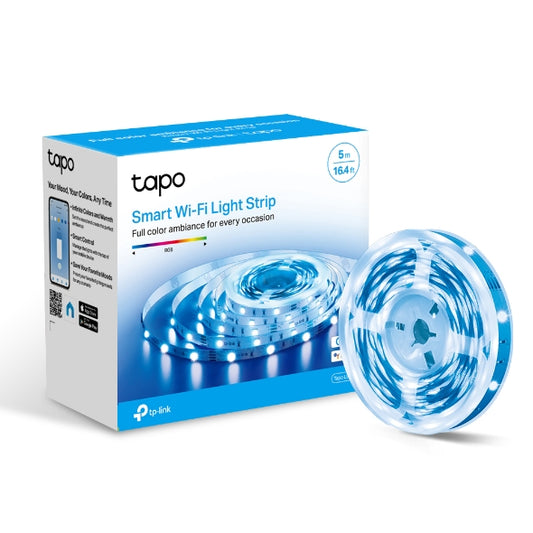 TP-Link Tapo L900-5 Smart Wi-Fi Light Strip, Flexible Length, 3M Adhesive, Energy Saving, Voice Control, No Hub Required, 5000x10x1.6 mm Tapo L900-5