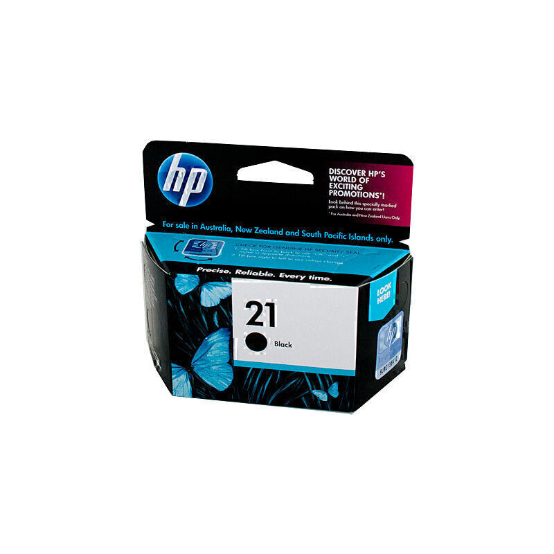 HP #21 Black Ink Cartridge C9351AA 185 pages - C9351AA