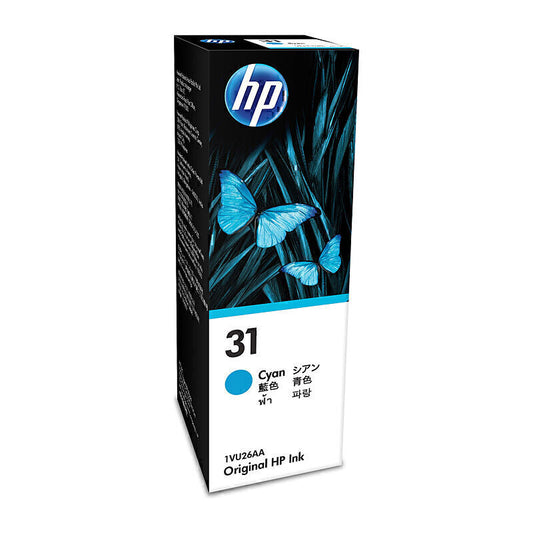 HP #31 Cyan Ink Bottle 1VU26AA 8,000 pages - 1VU26AA