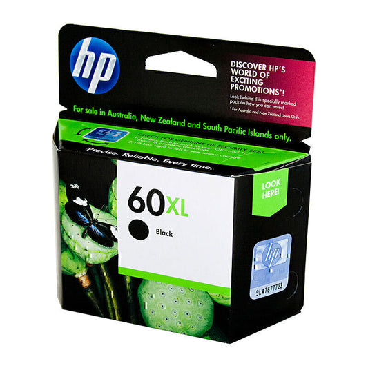 HP #60XL Black Ink CC641WA 600 pages - CC641WA