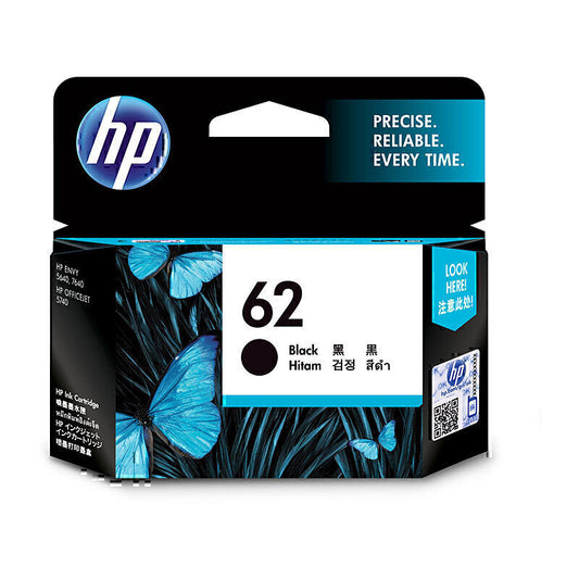 HP #62 Black Ink C2P04AA 200 pages - C2P04AA