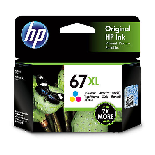 HP #67XL Tri Colour Ink 3YM58AA 200 pages - 3YM58AA