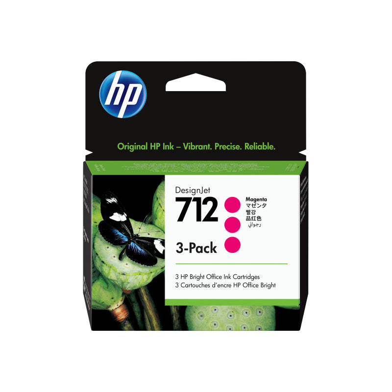 HP #712 29ml Magenta 3 Pk 3ED78A  - 3ED78A