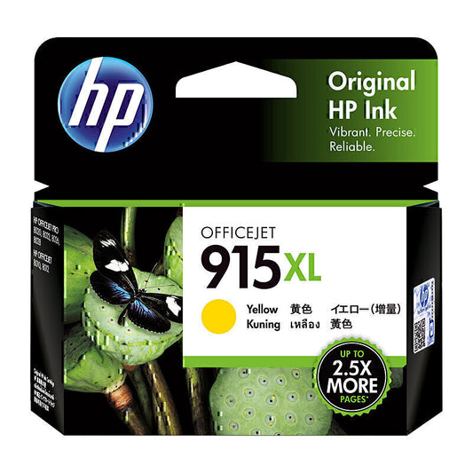 HP #915XL Yellow Ink 3YM21AA 825 pages - 3YM21AA