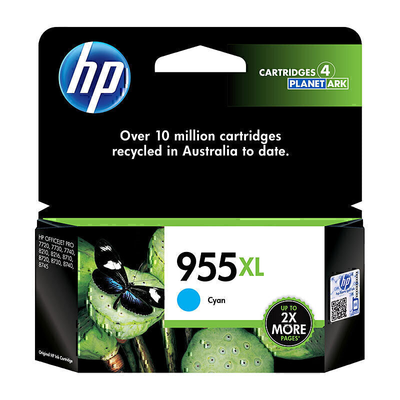 HP #955XL Cyan Ink L0S63AA up to 1,600 pages - L0S63AA