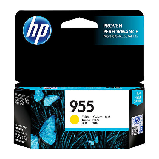 HP #955 Yellow Ink L0S57AA up to 700 pages - L0S57AA