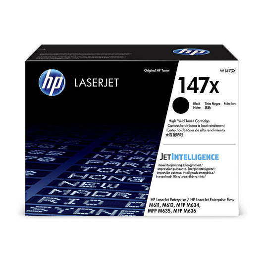 HP #147X Black Toner W1470X 25,200 pages - W1470X