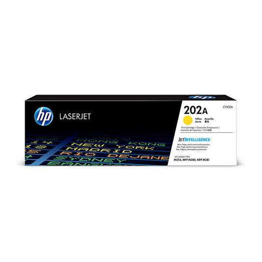 HP #202A Yellow Toner CF502A 1,300 pages - CF502A
