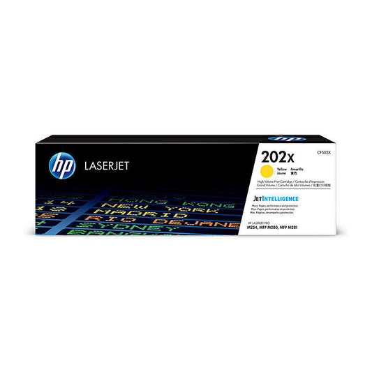 HP #202X Yellow Toner CF502X 2,500 pages - CF502X