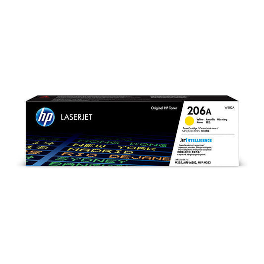 HP #206A Yellow Toner W2112A 1,250 pages - W2112A