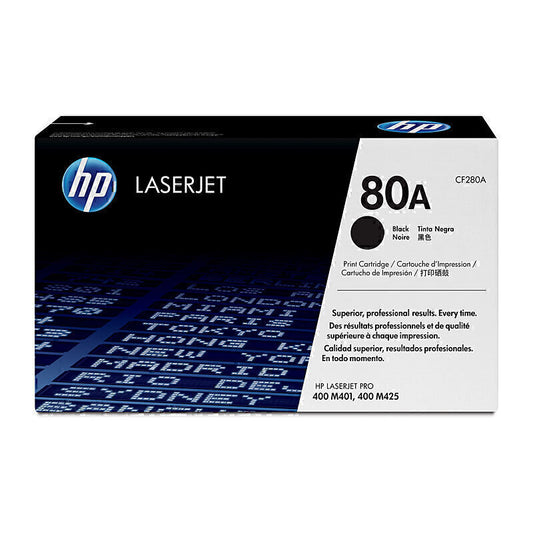 HP #80A Black Toner CF280A 2,560 pages - CF280A