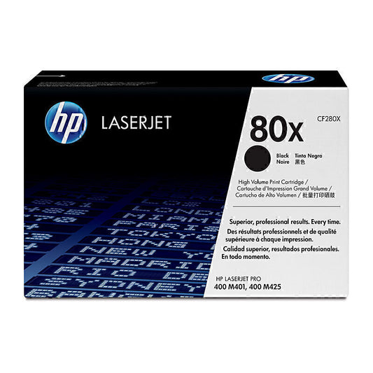 HP #80X Black Toner CF280X 6,900 pages - CF280X