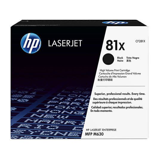 HP #81X Black Toner CF281X 25,000 pages - CF281X