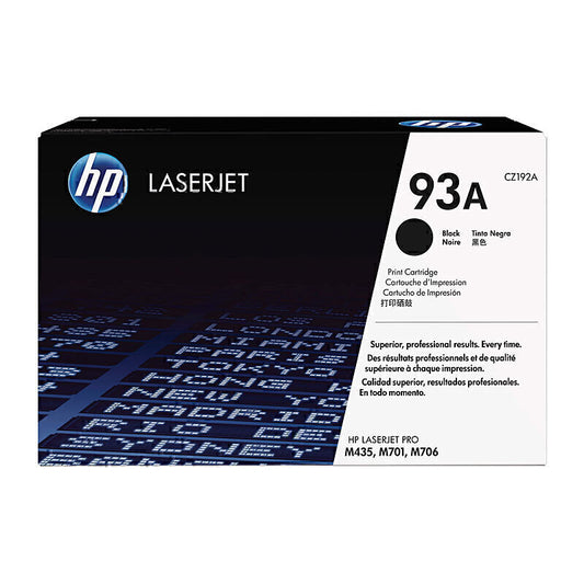 HP #93A Black Toner CZ192A 12,000 pages - CZ192A