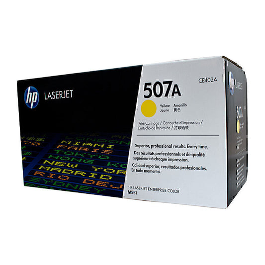 HP #507A Yellow Toner CE402A 6,000 pages - CE402A