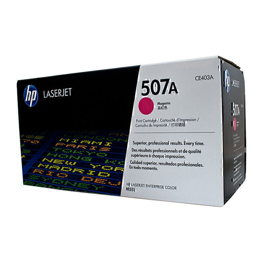 HP #507A Magenta Toner CE403A 6,000 pages - CE403A