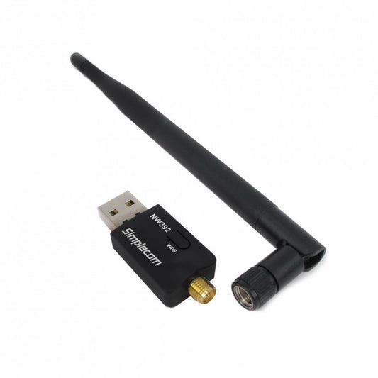 Simplecom NW392 USB Wireless N WiFi Adapter 802.11n 300Mbps 5dBi Antenna NW392