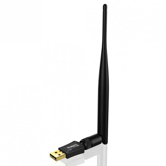 Simplecom NW611 AC600 WiFi Dual Band USB Adapter with 5dBi High Gain Antenna NW611