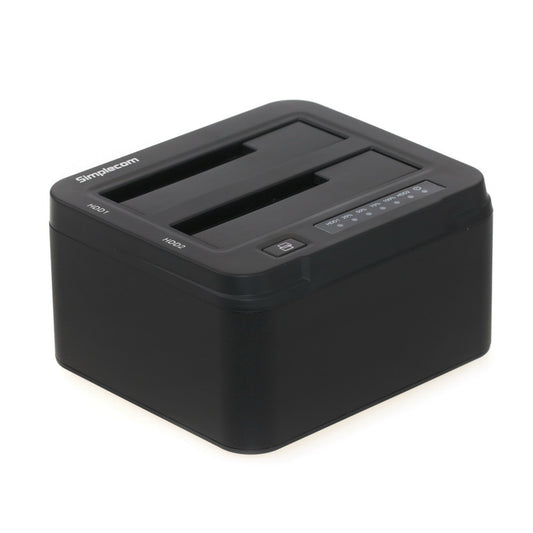 Simplecom SD322 Dual Bay USB 3.0 Aluminium Docking Station for 2.5' and 3.5' SATA HDD Black SD322-BLACK