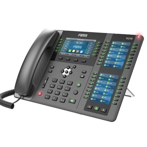 Fanvil X210 Enterprise IP Phone - 4.3' (Video) Colour Screen, 20 Lines, 106 x DSS Buttons, Dual Gigabit NIC, Bluetooth, *SBC Ready X210