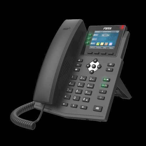 Fanvil X3U Pro Enterprise IP Phone - 2.8' Colour Screen, 3 Lines, No DSS Buttons, Dual Gigabit NIC, HD Audio Quality, 6 SIP Lines, PoE X3U-PRO