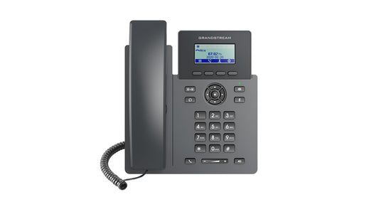 Grandstream GRP2601 Carrier Grade 2 Line IP Phone, 2 SIP Accounts, 2.2' LCD, 132x48 Screen, HD Audio, PSU Included, 5 way Conference, 1Yr Wty GRP2601