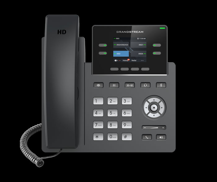 Grandstream GRP2612 4 Line IP Phone, 2 SIP Accounts, 320x240 Colour Screen, HD Audio, Includes PSU *LAST STOCK* GRP2612