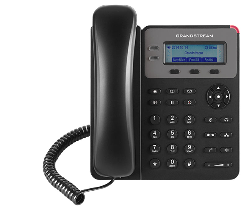 Grandstream GXP1615 1 Line IP Phone, 1 SIP Account, 132x48 Colour LCD Screen, HD Audio, Powerable Via PoE GXP1615