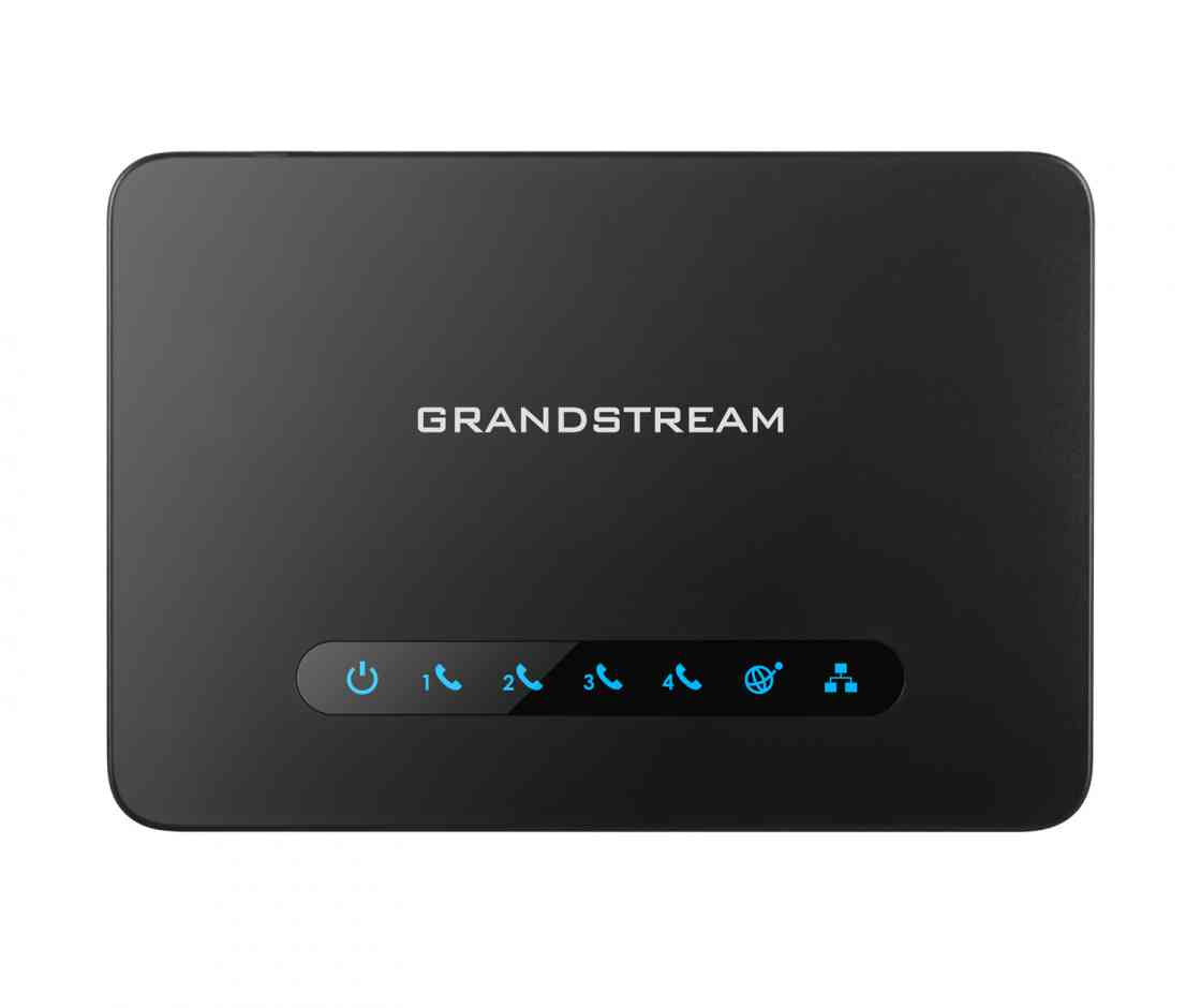 Grandstream HT814 FXS ATA, 4 Port Voip Gateway, Dual GbE Network HT814