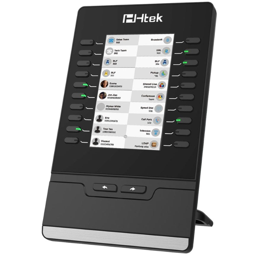 Htek UC46 Colour IP Phone Expansion Module, Upto 40 Programmable Keys, To Suit UC926E, UC924E UC46