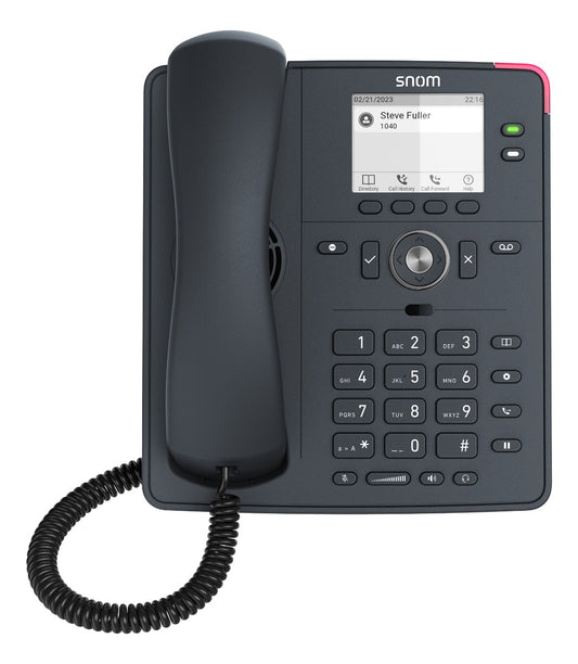 SNOM D140 DeskTelephone, PoE, HD Audio, Cost-effective, 2 SIP Identities, Low Power Consumption (PoE) 00004651