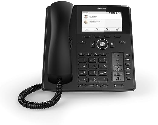 SNOM D785 IP Phone, SmartScreen, 12 SIP Identities, Bluetooth, USB, 48 Self-Labelling Keys, HD Audio Quality 00004349