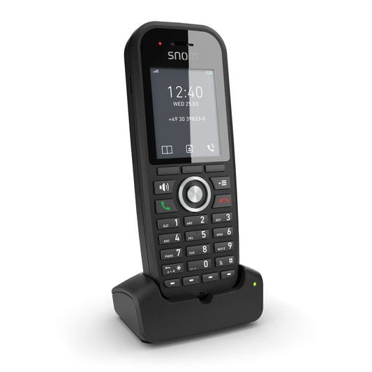 SNOM M30 IP DECT Handset, Multicell Compadible, Backlit Keyboard, Long Stangby Time, Hold or Forward, Black 00004607